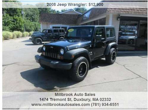 2008 Jeep Wrangler 4x4 2dr SUV 89808 Miles for sale in Duxbury, MA