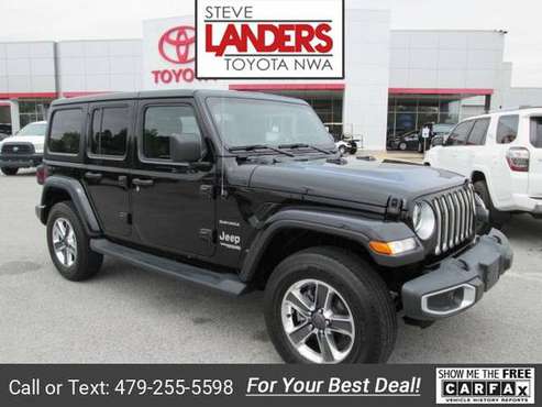 2020 Jeep Wrangler Unlimited Sahara suv Black Clearcoat - cars & for sale in ROGERS, AR