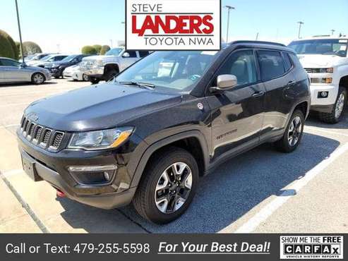 2018 Jeep Compass Trailhawk suv Diamond Black Crystal Pearlcoat for sale in ROGERS, AR