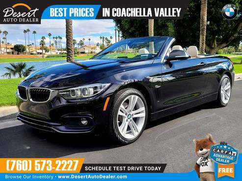 2018 BMW 430i xDrive 44,000 MILES Convertible - New LOW PRICE! -... for sale in Palm Desert , CA