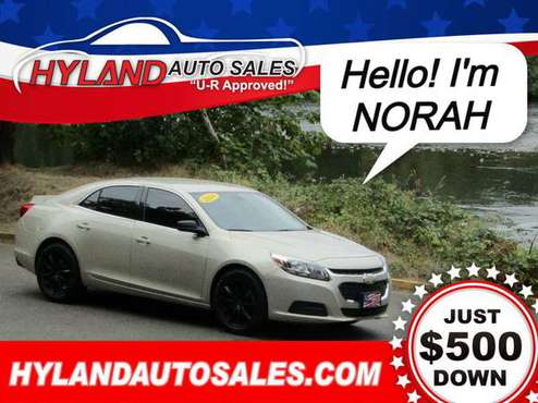 2014 CHEVROLET MALIBU LS*BLUETOOTH AND ONLY $500 DOWN@HYLAND AUTO👍 for sale in Springfield, OR