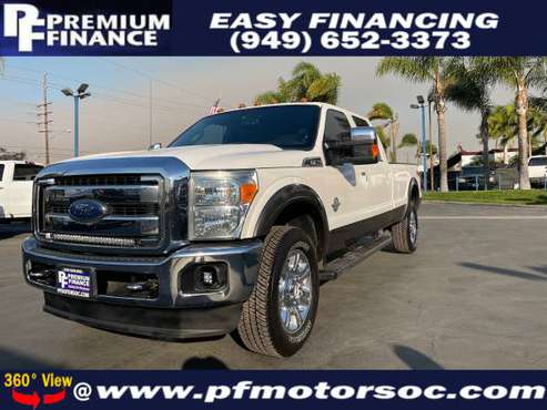 2015 FORD F350 LARIAT DIESEL 4X4 LONG BED NAV BACKUP CAM CREW CLEAN... for sale in Stanton, CA
