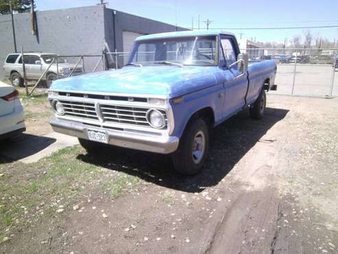 1973 F 100 ford STYLESIDE 4X4 MANUEL 360 V8 - - by for sale in Longmont, CO