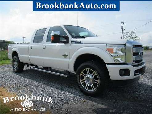 2015 FORD F350 SUPER DUTY PLATINUM, White APPLY ONLINE for sale in Summerfield, NC