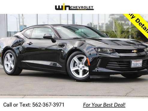 2017 Chevy Chevrolet Camaro 1LT coupe Mosaic Black Metallic - cars & for sale in Carson, CA