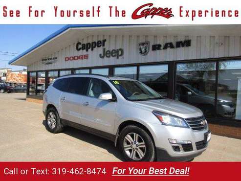 2016 Chevy Chevrolet Traverse LT suv Silver - - by for sale in Marengo, IA