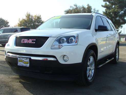 2008 GMC ACADIA SLE AUTOMATIC THIRD ROW SEAT - cars & trucks - by... for sale in Tulare, CA