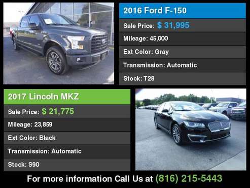 2016 Lincoln MKC select edition loaded kansas city south for sale in Lees Summit, MO