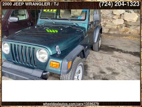 2000 JEEP WRANGLER / TJ SE - cars & trucks - by dealer - vehicle... for sale in New Kensington, PA