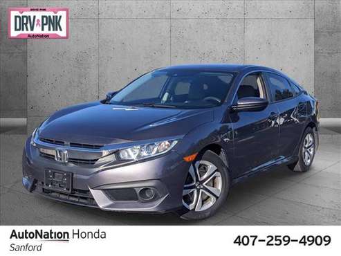 2018 Honda Civic LX SKU:JE023442 Sedan - cars & trucks - by dealer -... for sale in Sanford, FL