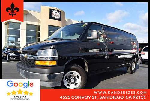 2018 Chevrolet Express 3500 3rd Row BackUp Cam TPM WI-FI SKU:5562 Chev for sale in San Diego, CA