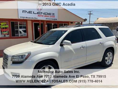 2013 GMC Acadia FWD 4dr Denali - - by dealer - vehicle for sale in El Paso, TX