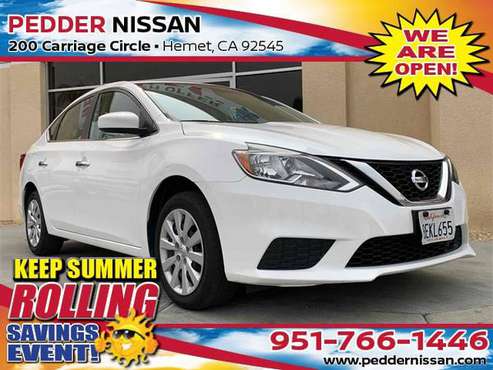 2018 Nissan Sentra S CVT with Xtronic FWD - cars & trucks - by... for sale in Hemet, CA