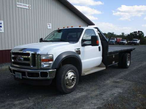 2010 Ford F450 Superduty 13ft Flatbed Diesel 4X4 W Rear Air Suspension for sale in Thorp, WI