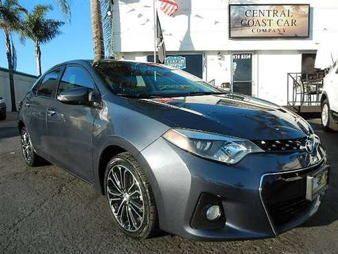 2015 TOYOTA COROLLA S PLUS! LOADED LEATHER PREMIUM WHEELS GRT ON... for sale in Santa Maria, CA