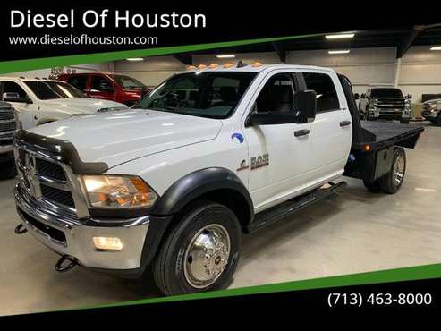 2014 Dodge Ram 5500 4X4 6.7L Cummins Diesel Chassis Flat bed for sale in Houston, TX