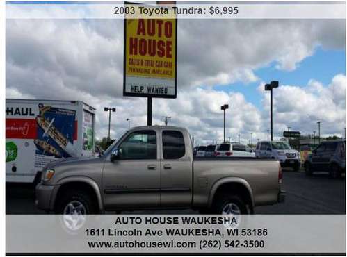 2003 Toyota Tundra SR5 4dr Access Cab 4WD V8 Nice! for sale in Waukesha, WI