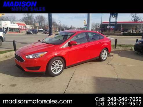 2016 Ford Focus SE Sedan - cars & trucks - by dealer - vehicle... for sale in Madison Heights, MI