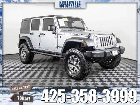 Lifted 2014 *Jeep Wrangler* Unlimited Rubicon 4x4 - cars & trucks -... for sale in Lynnwood, WA