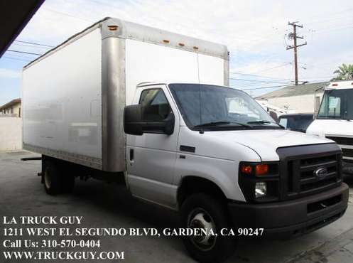 2012 FORD E350 2 TON CUTAWAY 16' MOVING BOX TRUCK W/ WALK UP RAMP for sale in Gardena, CA