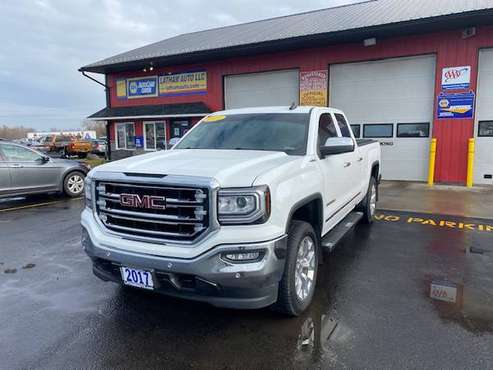 2017 GMC SIERRA 1500 DOUBLE CAB 4X4 SLT--NOW IN! - cars & trucks -... for sale in Ogdensburg, NY