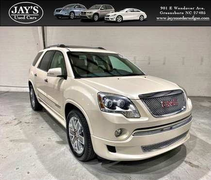 1-Owner 2012 GMC Acadia Denali *LOADED* Financing Available - cars &... for sale in Greensboro, NC