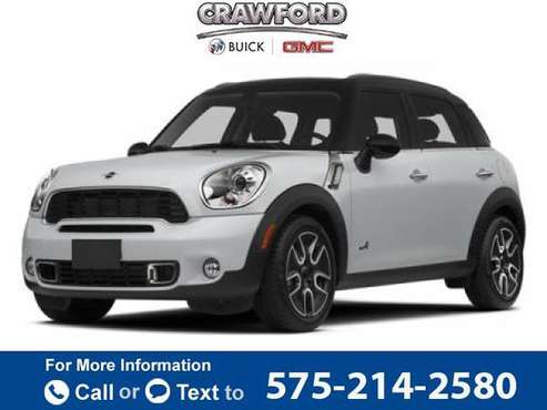 2014 MINI Cooper Countryman S hatchback White - cars & trucks - by... for sale in El Paso, NM