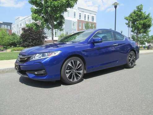 2016 HONDA ACCORD EXL COUPE 28000 MILES 1 OWNER BLUE ON BLACK LEATHER for sale in Brighton, MA