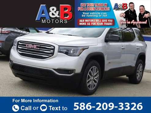 2017 GMC Acadia AWD 4dr SLE w/SLE-2 suv Silver - - by for sale in Roseville, MI