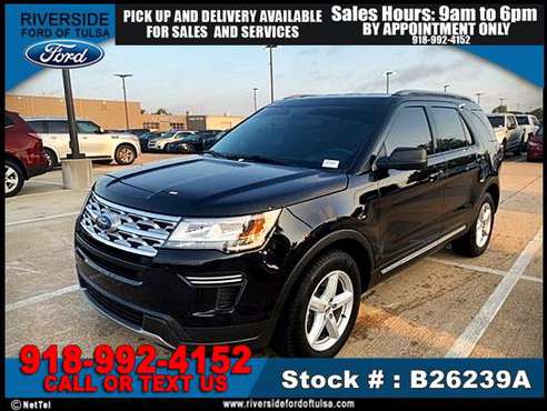 2019 Ford Explorer XLT SUV -EZ FINANCING -LOW DOWN! - cars & trucks... for sale in Tulsa, OK