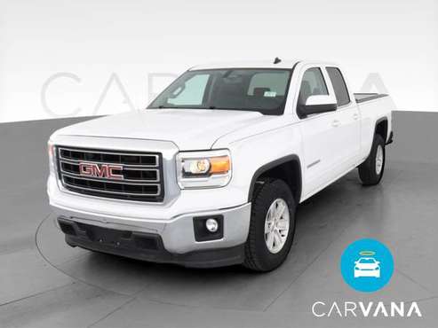 2014 GMC Sierra 1500 Double Cab SLE Pickup 4D 6 1/2 ft pickup White... for sale in West Palm Beach, FL