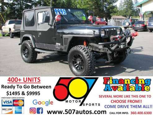 1990 Jeep Wrangler 2dr Base - cars & trucks - by dealer - vehicle... for sale in Roy, WA