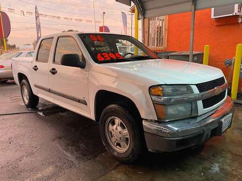 2006 CHEVROLET COLORADO 4DR, CREW CAB, SHORT BED, (WHITE) WORK TRUCK... for sale in Modesto, CA