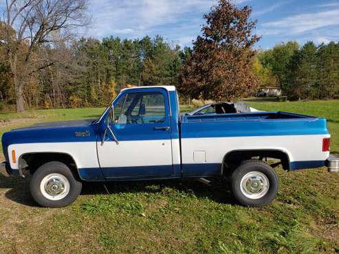 1977 Chevrolet K-10 4x4 custom deluxe for sale in Eau Claire, WI