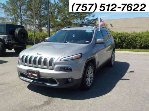 2018 Jeep Cherokee LIMITED FWD, LEATHER, HEATED SEATS, BLUETOOTH for sale in Virginia Beach, VA