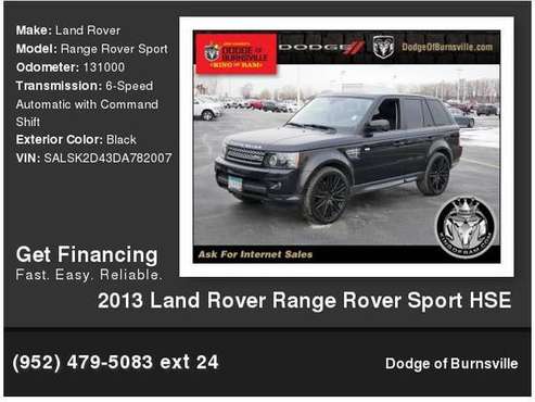 2013 Land Rover Range Rover Sport HSE 1, 000 Down Deliver s! - cars for sale in Burnsville, MN