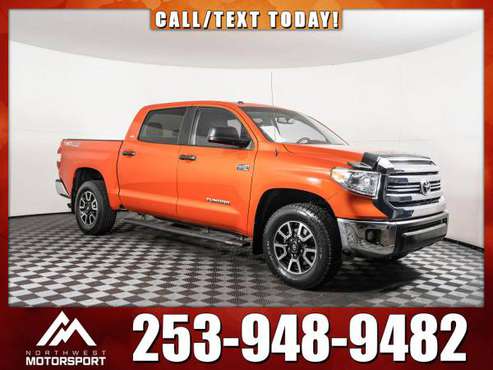 *4WD* 2017 *Toyota Tundra* Crewmax TRD SR5 4x4 - cars & trucks - by... for sale in PUYALLUP, WA