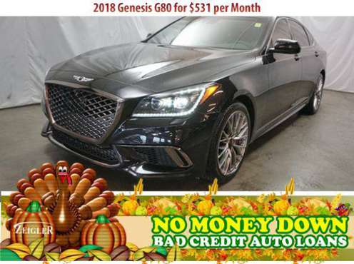 $531/mo 2018 Genesis G80 Bad Credit & No Money Down OK - cars &... for sale in Chicago, IL
