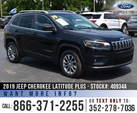 2019 Jeep Cherokee Latitude Plus SiriusXM - Cruise - Leather for sale in Alachua, FL