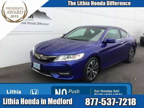 2017 Honda Accord Ex Manual - cars & trucks - by dealer - vehicle... for sale in Medford, OR