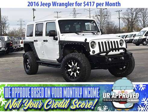 Get a 2016 Jeep Wrangler for $417/mo BAD CREDIT NO PROBLEM - cars &... for sale in Chicago, IL