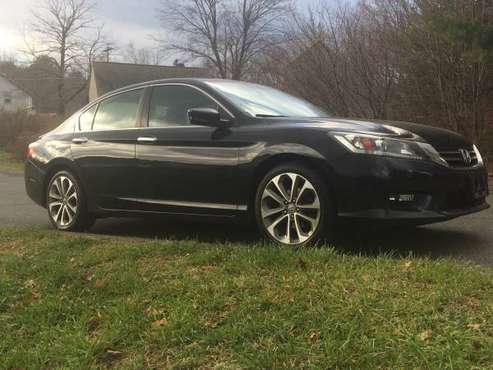 2014 HONDA ACCORD SPORT 🚀 EXCELLENT CONDITION ** CRYSTAL PEARL BLACK... for sale in Belchertown, MA