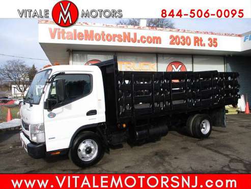2014 Mitsubishi Fuso FE 16 FOOT FLAT BED, RACK BODY for sale in south amboy, WV