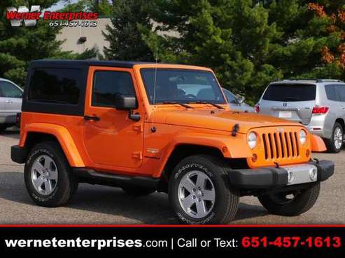 2012 Jeep Wrangler 4WD 2dr Sahara - cars & trucks - by dealer -... for sale in Inver Grove Heights, MN