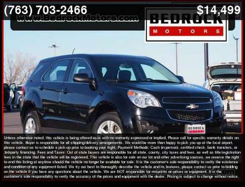 2015 Chevrolet Chevy Equinox LS - cars & trucks - by dealer -... for sale in Rogers, MN
