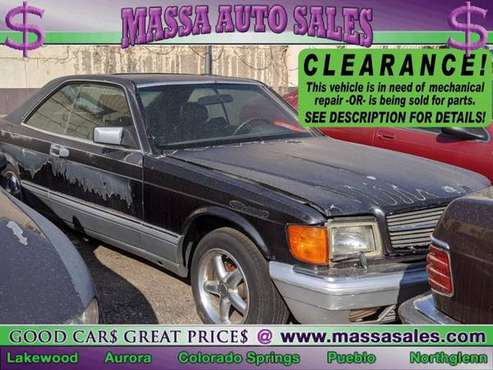 1986 MERCEDES-BENZ 560 - cars & trucks - by dealer - vehicle... for sale in Lakewood, CO