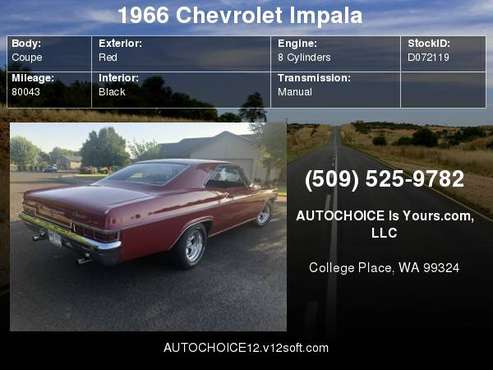 1966 Chevrolet Impala for sale in College Place, WA