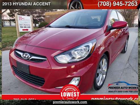 2013 HYUNDAI ACCENT GLS - cars & trucks - by dealer - vehicle... for sale in Alsip, IL