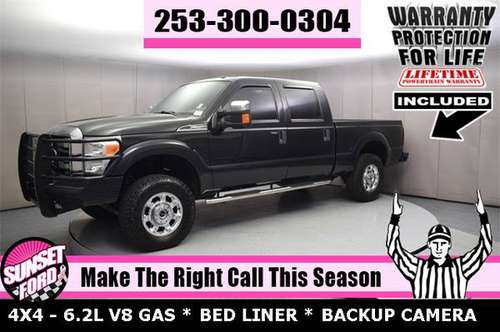 GAS TRUCK 2015 Ford F-250 SD XLT 6.2L V8 4WD Crew Cab 4X4 PICKUP F250 for sale in Sumner, WA