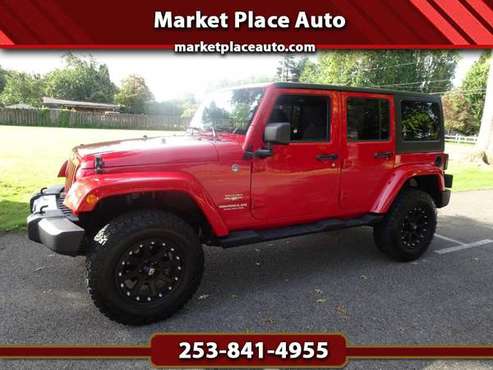 2012 Jeep Wrangler Unlimited Sahara 4WD Navigation XD Wheels Loaded !! for sale in PUYALLUP, WA